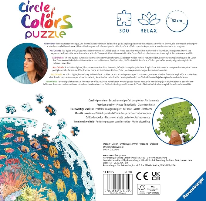 Puzzle 2D: Paleta kolorów. Ocean 500 elementów - obrazek 4