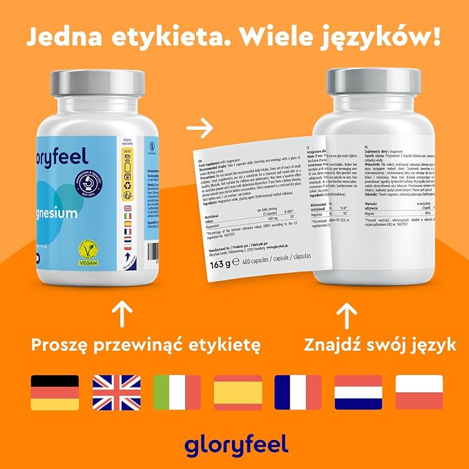 Magnez 400 kapsułek 760 mg w tym 400 mg magnezu pierwiastkowego - obrazek 5