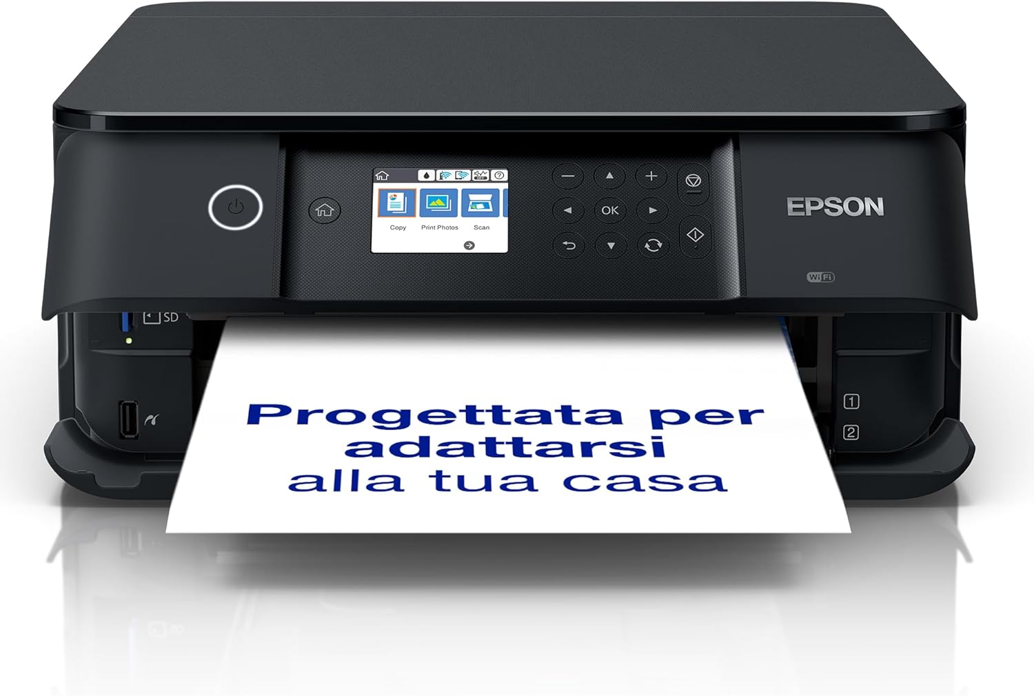 Epson Expression Premium XP-6100 urządzenie wielofunkcyjne 3 w 1 (skanowanie, kopiowanie, WiFi, duplex, wyświetlacz 6,1 cm, pojedyncze wkłady, 5 kolorów, DIN A4, obsługa Amazon Dash), kolor czarny - obrazek 2