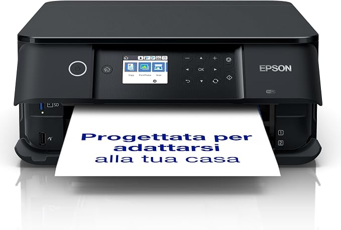 Epson Expression Premium XP-6100 urządzenie wielofunkcyjne 3 w 1 (skanowanie, kopiowanie, WiFi, duplex, wyświetlacz 6,1 cm, pojedyncze wkłady, 5 kolorów, DIN A4, obsługa Amazon Dash), kolor czarny