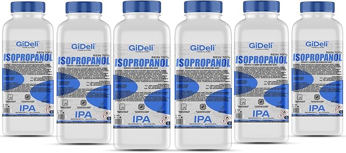 GiDeli Izopropanol 70% 6 x 1 litr środek czyszczący wysokoprocentowy