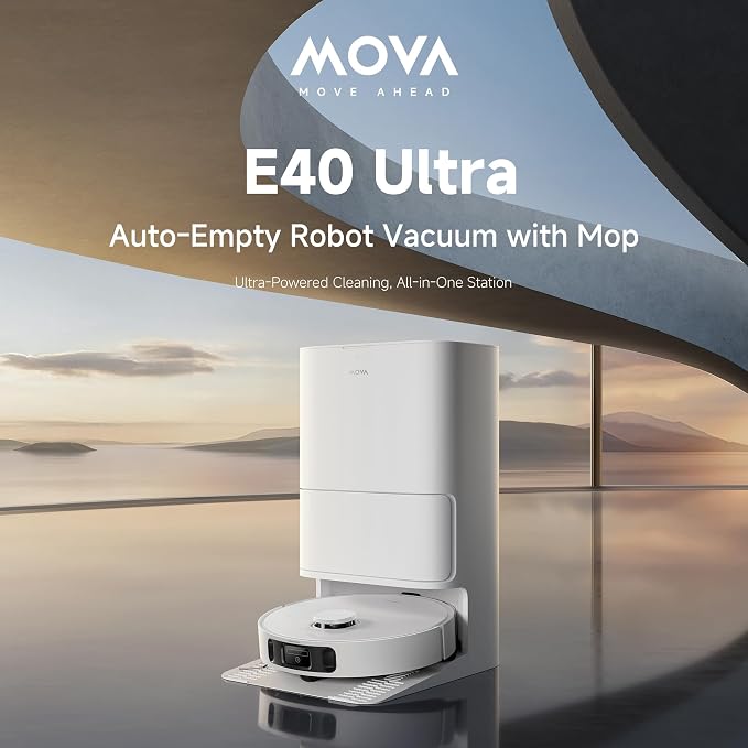 Mova E40 Ultra robot odkurzający z funkcją wycierania - obrazek 3