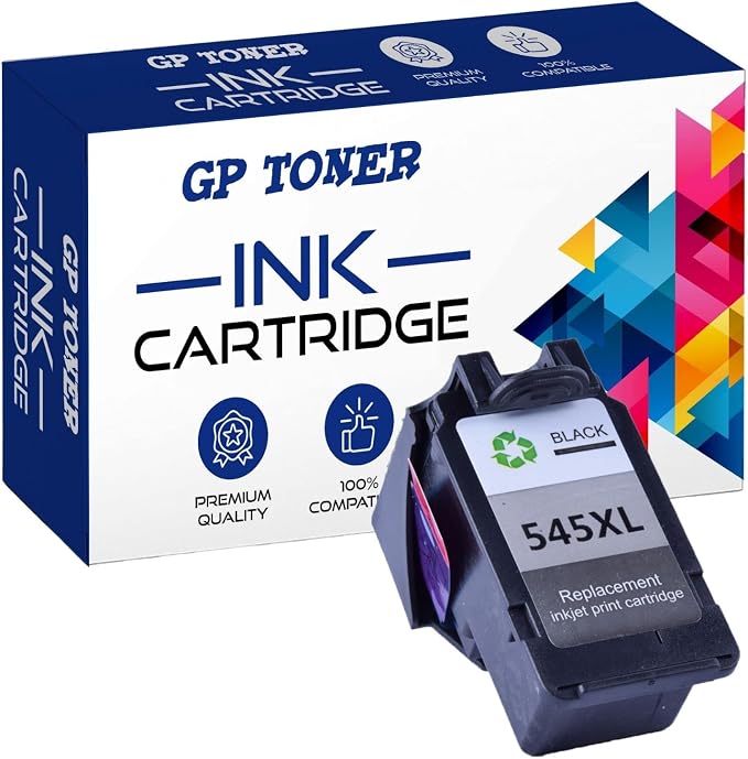 GP TONER Tusz zamiennik do Canon PG-545XL CL-546XL do Pixma MX494 MX495 MG2450 MG2550 MG2550S MG2555 MG2555S iP2850 MG2950 MG3050 TS3150 TR4550 (PG-545XL Czarny)
