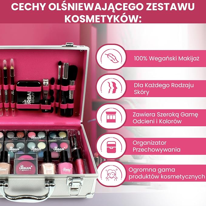 LOVE URBAN BEAUTY Wegańskie Olśniewające etui do makijażu - obrazek 3