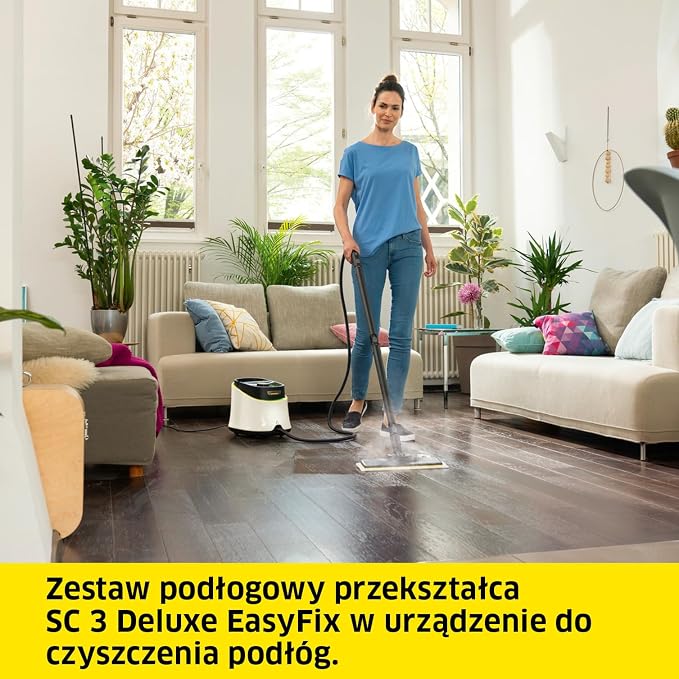 Kärcher Parownica SC 3 Deluxe EasyFix, ciśnienie: 3,5 bar, czas nagrzewania: 30 s, moc: 1.900 W, wydajność: 75 m², pojemność: 1 l, zestaw do czyszczenia podłóg, dysze i okrągła szczotka - obrazek 6