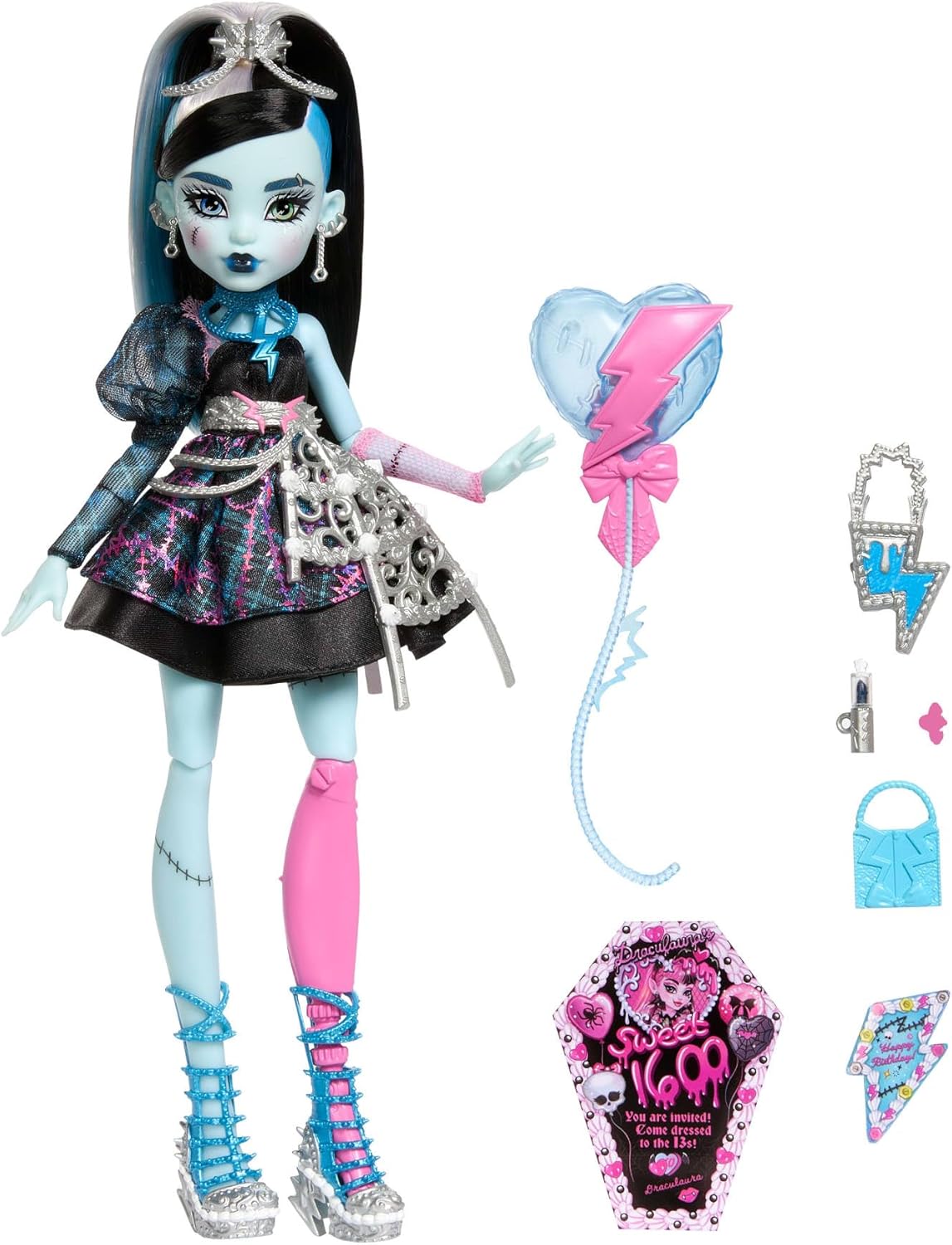 Monster High Scary Sweet Birthday Frankie Stein lalka - obrazek 6