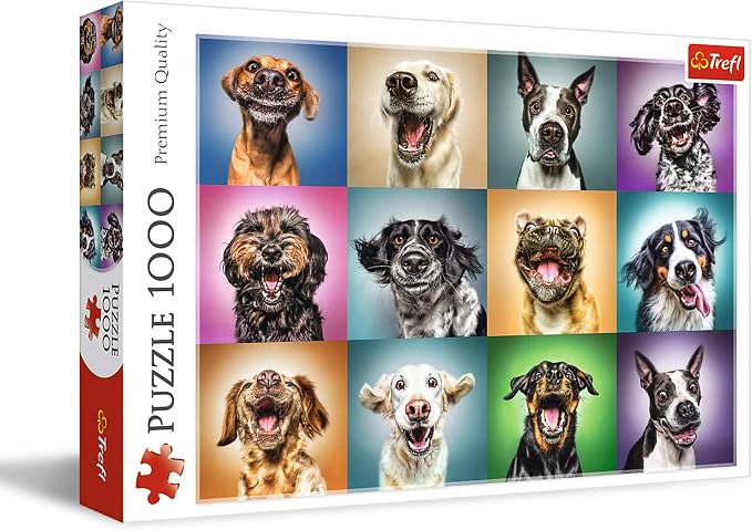 Trefl Puzzle 1000 Elementów Zabawne Psie Portret