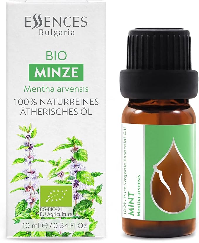 Essences Bułgaria Organiczny Olejek Eteryczny z Mięty 10 ml - obrazek 3