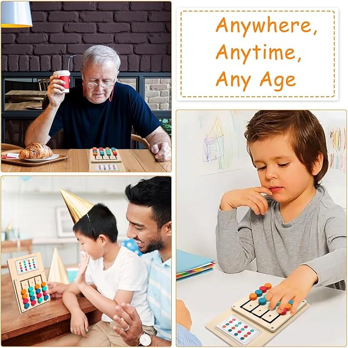Puzzle z drewna dla dzieci w wieku powyżej 3 lat Montessori Kolorowe - obrazek 6