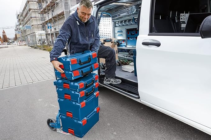 Bosch Professional: system walizek L-BOXX (pojemność: 28.4 litra, maks. obciążenie: 25 kg, waga: 2.4 kg, materiał: tworzywo sztuczne ABS, PA6) - obrazek 6