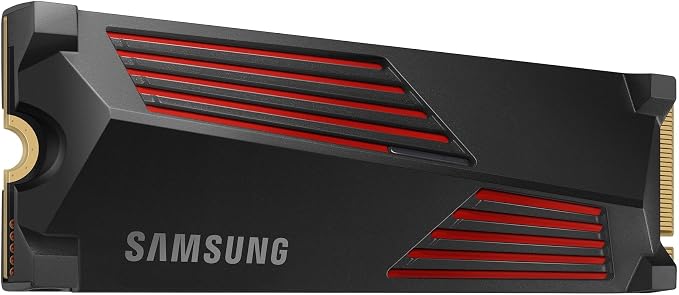 Dysk SSD Samsung 990 PRO NVMe M.2 z radiatorem, 4 TB, PCIe 4.0, prędkość odczytu 7450 MB/s, prędkość zapisu 6900 MB/s, wewnętrzny dysk SSD z RGB do gier na PC/konsole i edycji wideo, MZ-V9P4T0CW - obrazek 3