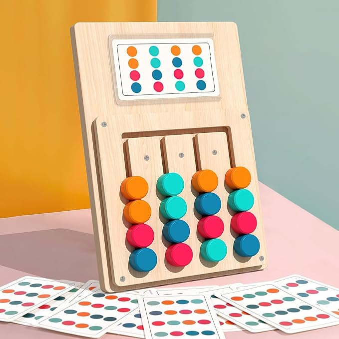 Puzzle z drewna dla dzieci w wieku powyżej 3 lat Montessori Kolorowe