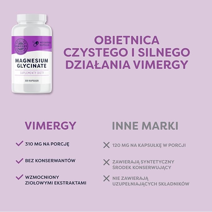 Vimergy Glicynian Magnezu Suplement Mineralny - obrazek 4
