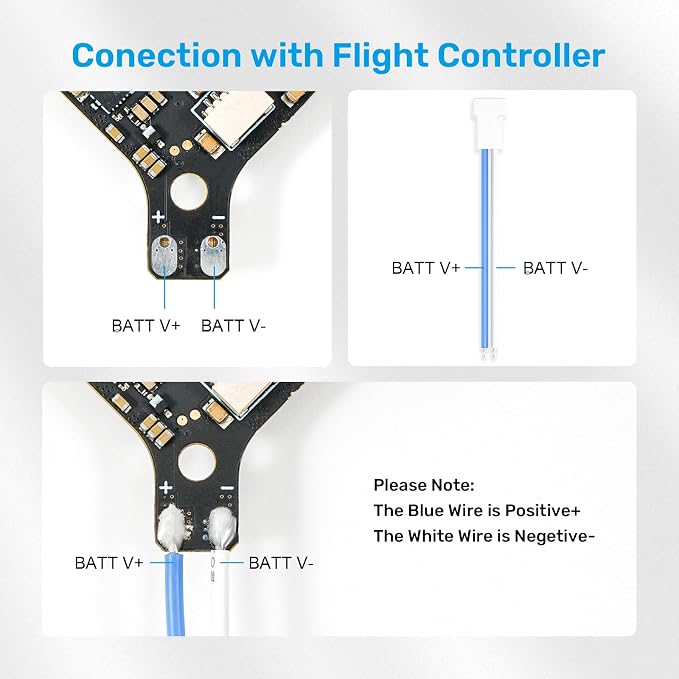 BETAPFV BT2.0 U Cable Pigitail with 40mm 22AWG Male Connector for 1S - obrazek 3