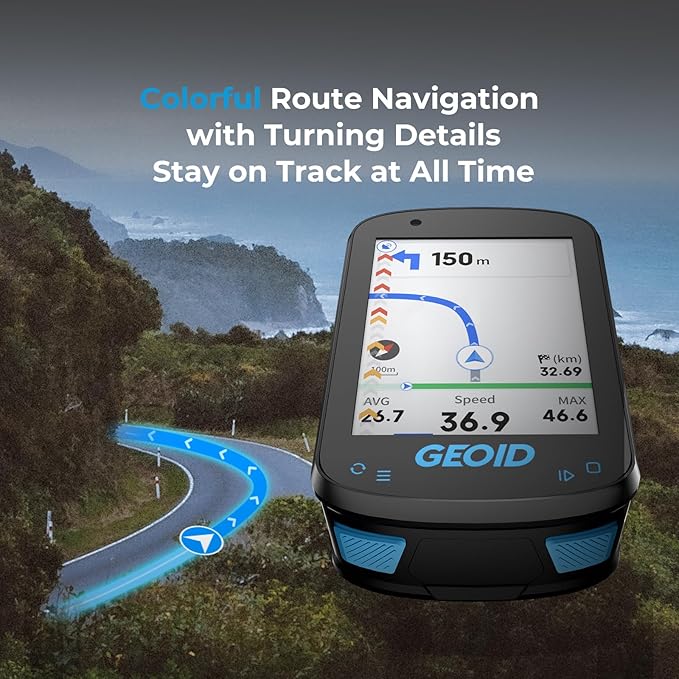 GEOID CC600 kolorowy licznik rowerowy GPS bezprzewodowy nawigacja - obrazek 7