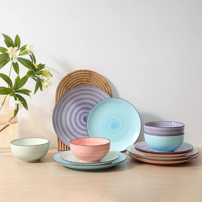 Selamica Ceramiczne 12-częściowe zestawy zastawy stołowej - obrazek 3