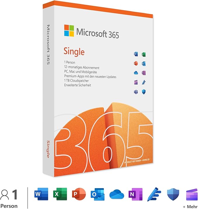 Microsoft 365 Single - Licenza in abbonamento (1 anno)