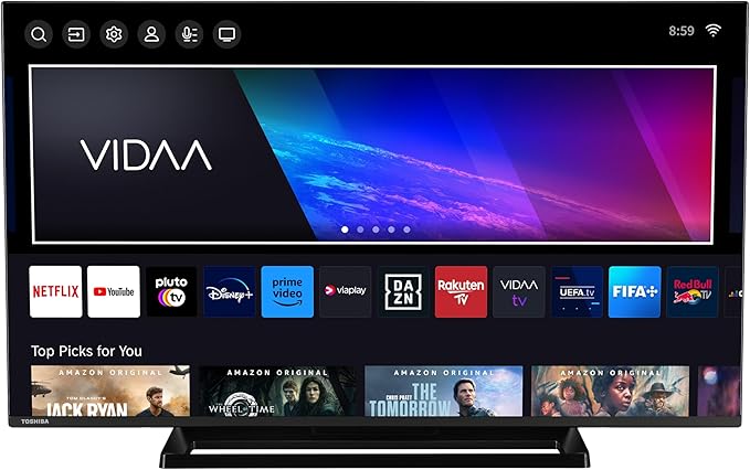 Toshiba 43LV3E63DAZ telewizor 43 cali/VIDAA Smart TV (Full HD, HDR, potrójny tuner, Bluetooth, Dolby Audio)