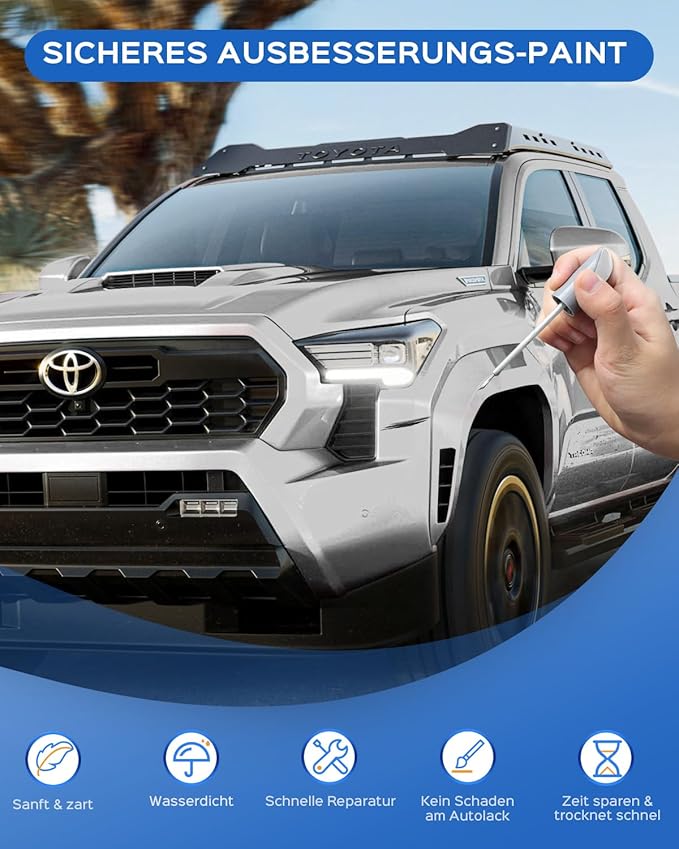 1F7 Classic Silver Metallic pisak lakierniczy do Toyoty - obrazek 6