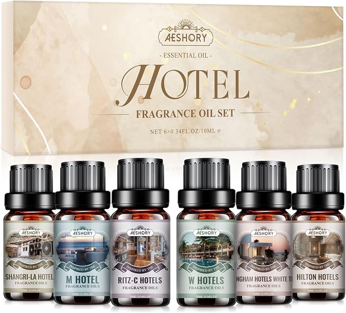 Aeshory 6 x 10ml Zestaw Olejków Eterycznych Do Hotelu