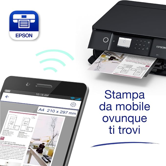 Epson Expression Premium XP-6100 urządzenie wielofunkcyjne 3 w 1 (skanowanie, kopiowanie, WiFi, duplex, wyświetlacz 6,1 cm, pojedyncze wkłady, 5 kolorów, DIN A4, obsługa Amazon Dash), kolor czarny - obrazek 6