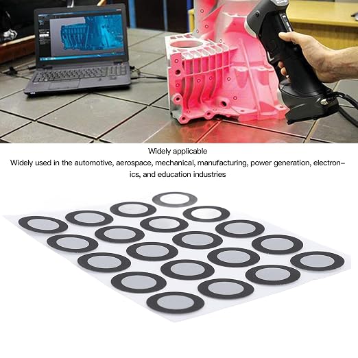 Markery do Skanera 3D, 200 szt., średnica Wewnętrzna 12 Mm, średnica Zewnętrzna 19 Mm, Punkty śledzące o Wysokim Współczynniku Odbicia, Uniwersalny Punkt Odniesienia, Odbicie Rozproszone, do - obrazek 4