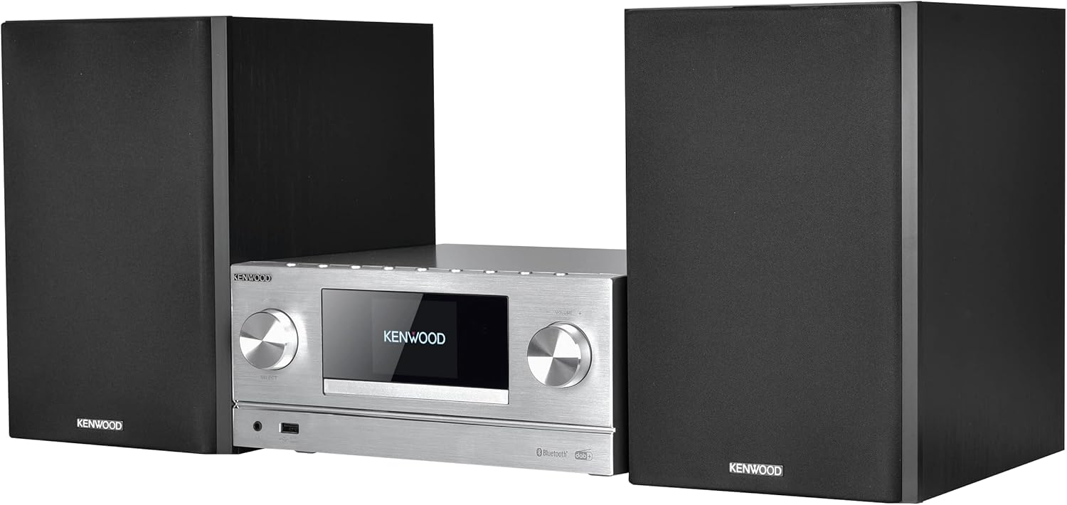 Kenwood M-9000S-S – inteligentny system Micro Hi-Fi z radiem internetowym, DAB+, CD/USB i strumieniowym przesyłaniem audio, kolor srebrny - obrazek 6