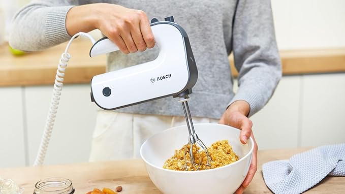 Bosch Mikser ręczny 850 W, MFQ49300, biały/ciemnosrebrny - obrazek 2