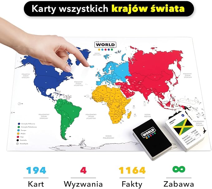 The World Game Geograficzna Gra Karciana - obrazek 4