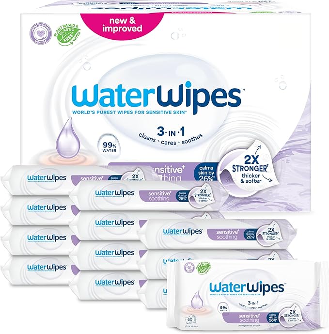 WaterWipes Sensitive+ Soothing Clean Wipes