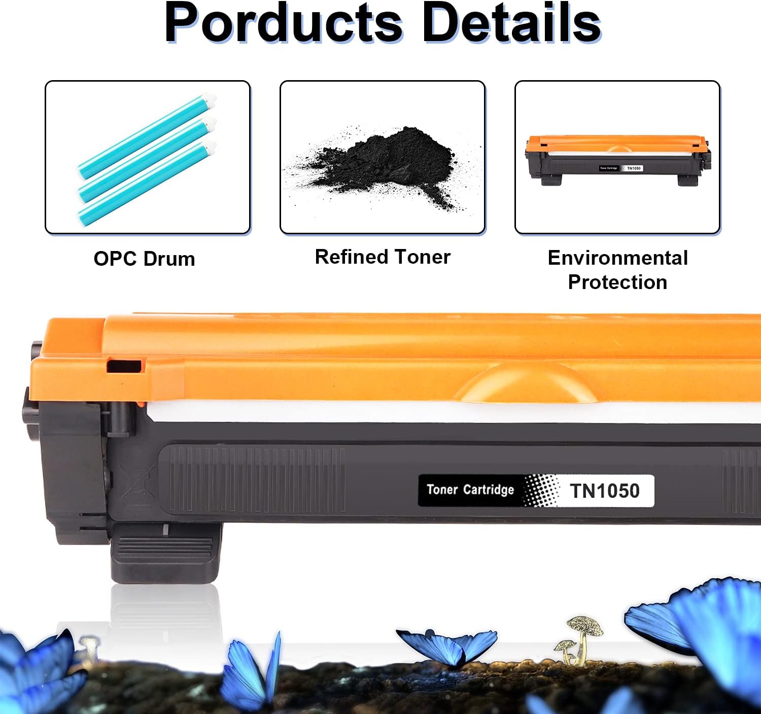 LOSMANN 2x czarny toner kompatybilny z Brother TN1050 TN-1050 do Brother HL-1201 1112E 1210W 1211W 1212W MFC-1810 1810E 1815 1910W 1911NW DCP-1510 1510E 1512 155 12A 15 12E 1601 1610W 1612 1612 W - obrazek 5