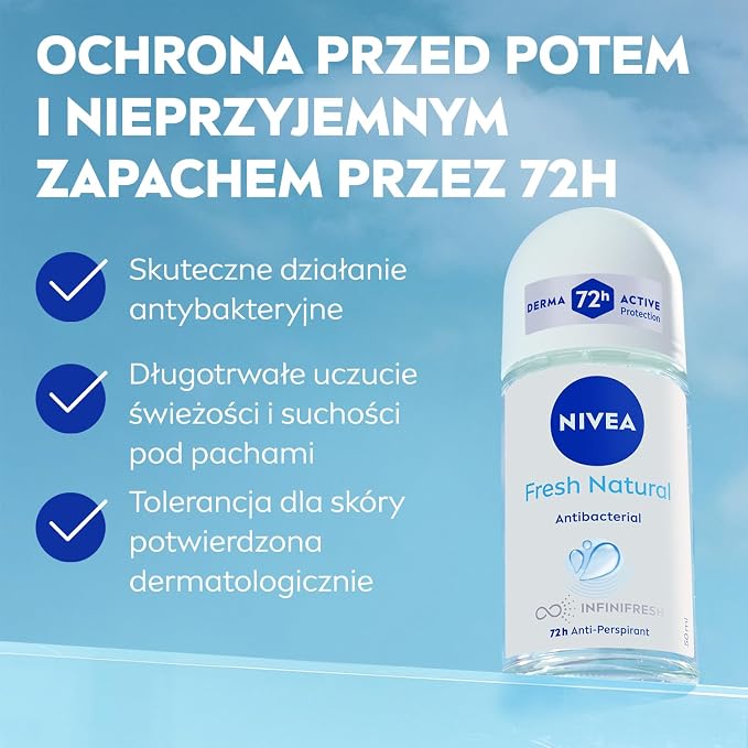 NIVEA Fresh Natural 72H Antyperspirant w kulce dla kobiet 50 ml - obrazek 4