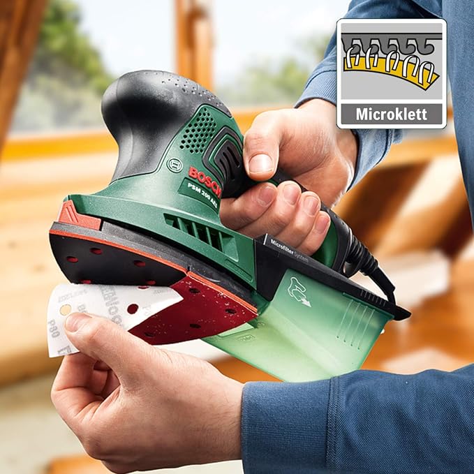 Bosch Psm 200 Aes Szlifierka, Zielony/Czarny, 39,1 x 34,3 x 17 cm - obrazek 4
