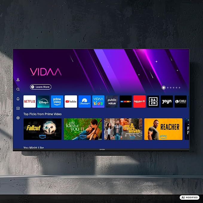 DYON Movie Smart 22 VX, 22", Full HD, Smart TV, potrójny tuner HD (DVB-C/-S2/-T2), App Store, Netflix, Prime Video, YouTube, DAZN, Disney+, waipu.tv, tryb hotelowy - obrazek 4