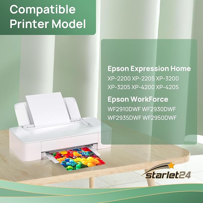 Starlet24 10 x wkład 604XL Multipack kompatybilny z Expression Home XP-3200 XP-3205 XP-2200 XP-2205 XP-4200 XP-4205 Workforce WF2910 WF2930 WF2935 WF2950 - obrazek 2