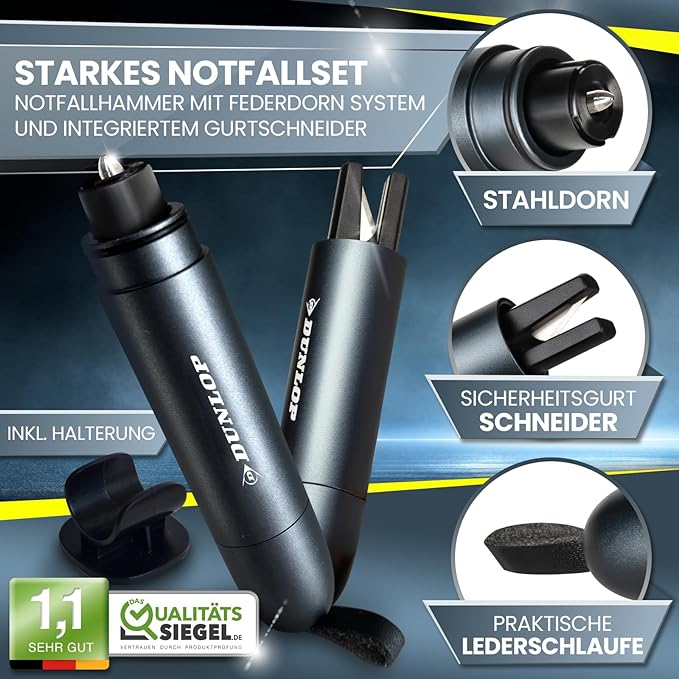 Dunlop Automotive Gurtschneider Notfallhammer-Marken Notfall Hammer - obrazek 3