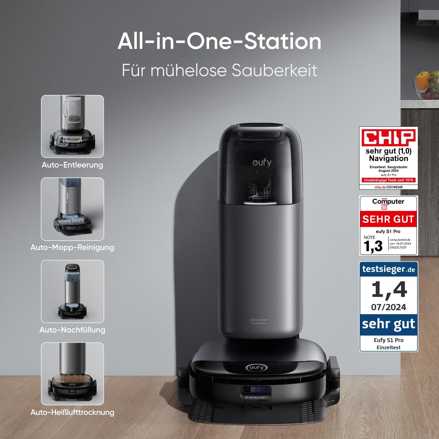 eufy Robot ssąco-mopujący S1 Pro HydroJet - obrazek 3
