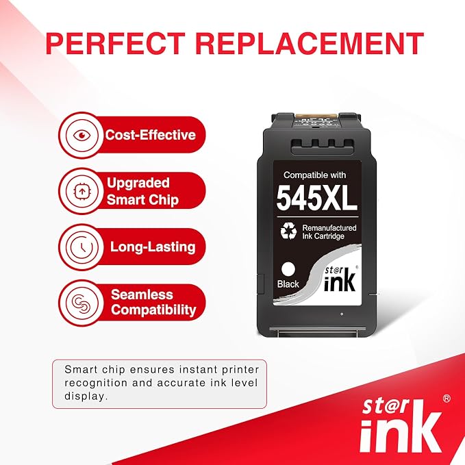 PG-545/CL-546 XL wkłady do drukarek Canon 545 546 XL Multipack do Canon pixma mx495 ts3350 kartridże do Canon tr4550 TS3450 TS3351 MG3050 TR4650, czarny, kolor, 2 sztuki w opakowaniu - obrazek 5