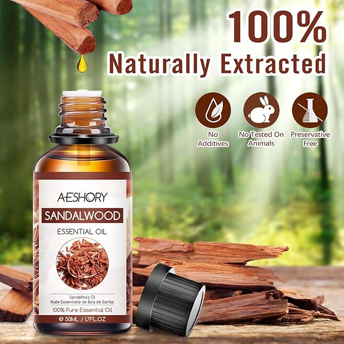 Aeshory Olejek Eteryczny Z Drzewa Sandałowego 50 ml - obrazek 3