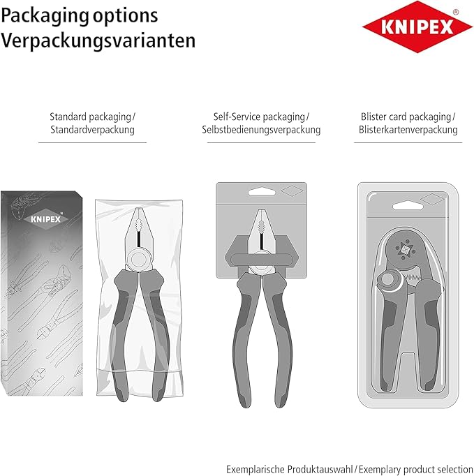 KNIPEX Szczypce chwytające w opakowaniu z zawieszką z tworzywa - obrazek 4