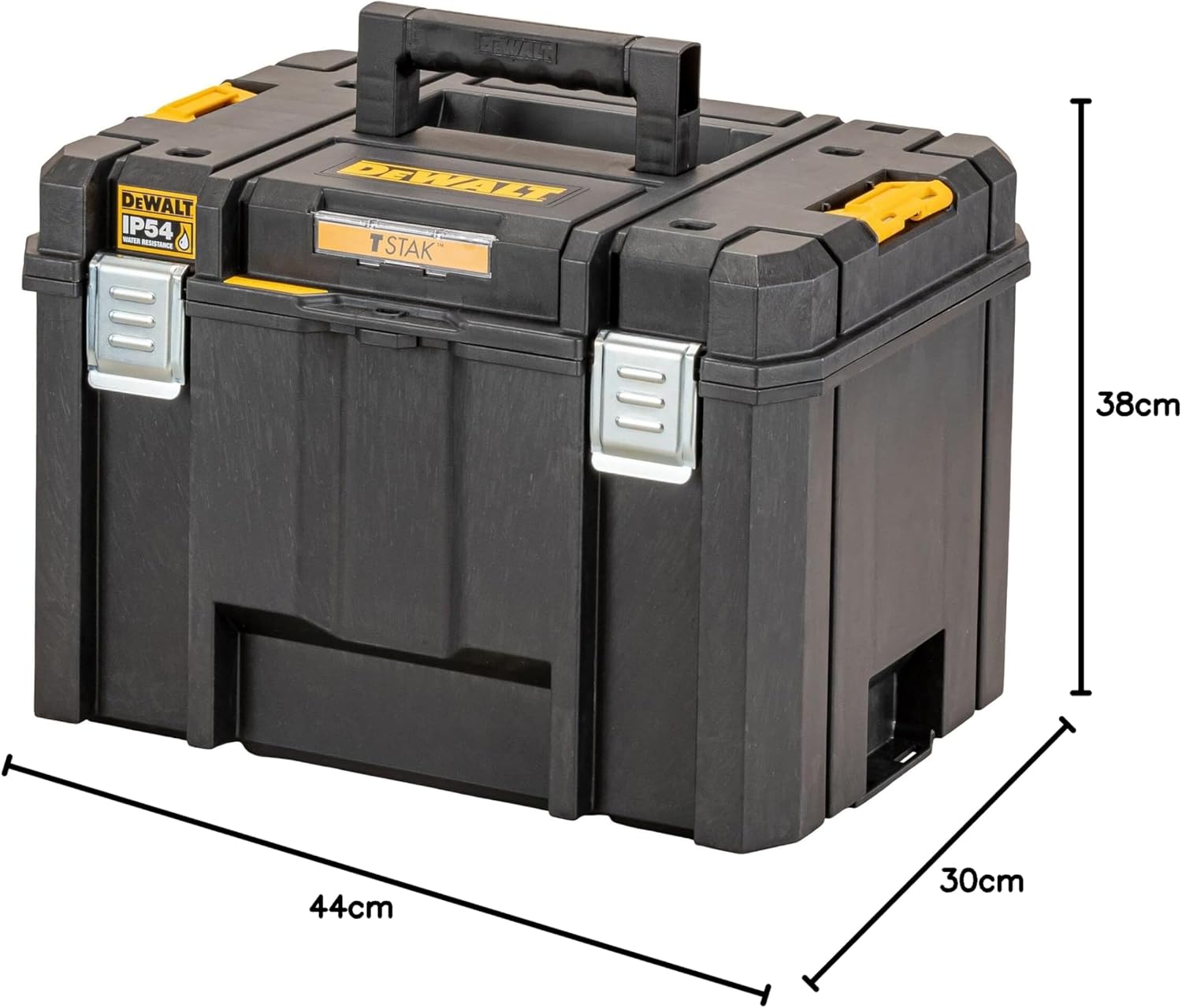Dewalt Tstak 2.0 Walizka Systemowa, Czarny/Żółty, 44 x 30 x 38 cm - obrazek 4
