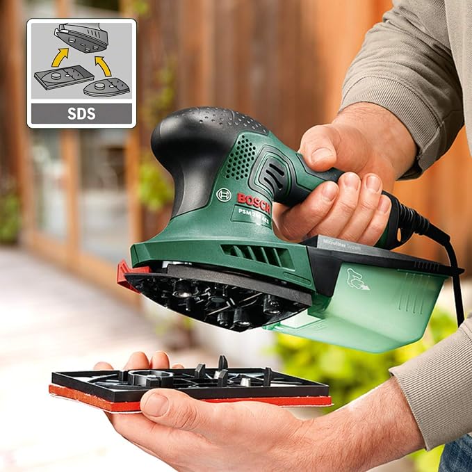 Bosch Psm 200 Aes Szlifierka, Zielony/Czarny, 39,1 x 34,3 x 17 cm - obrazek 3