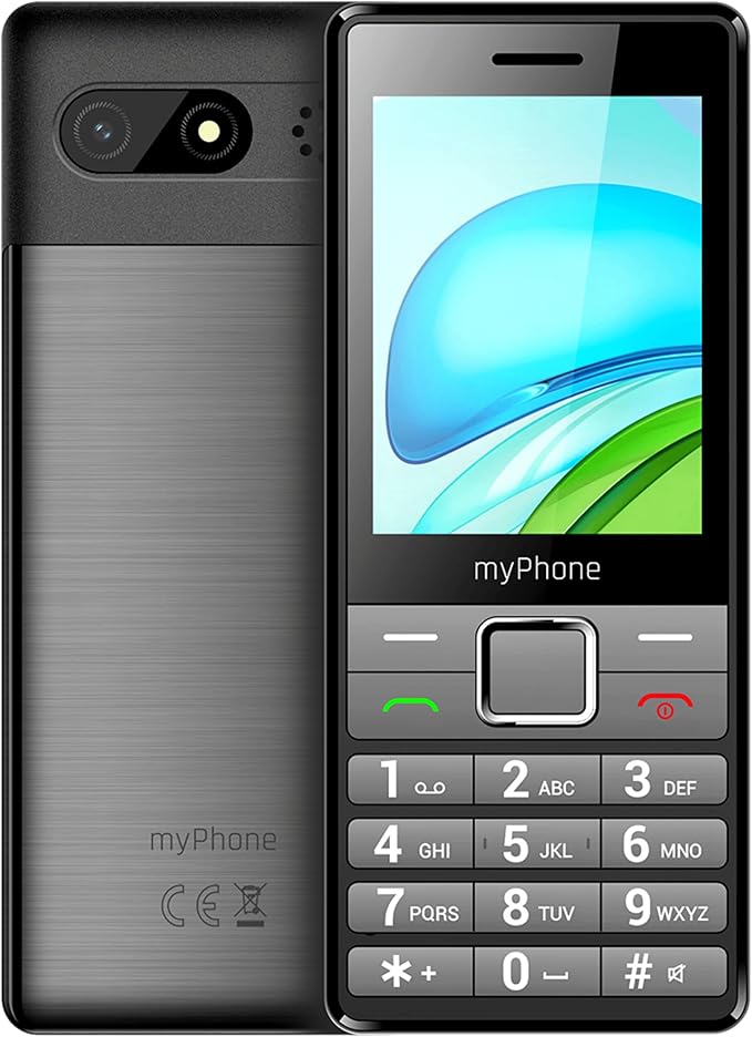 myPhone 7340 LTE telefon dla seniora bez abonamentu, 4G telefon z klawiaturą z dużym wyświetlaczem, elegancki telefon klasyczny, Dual SIM, długi czas pracy baterii