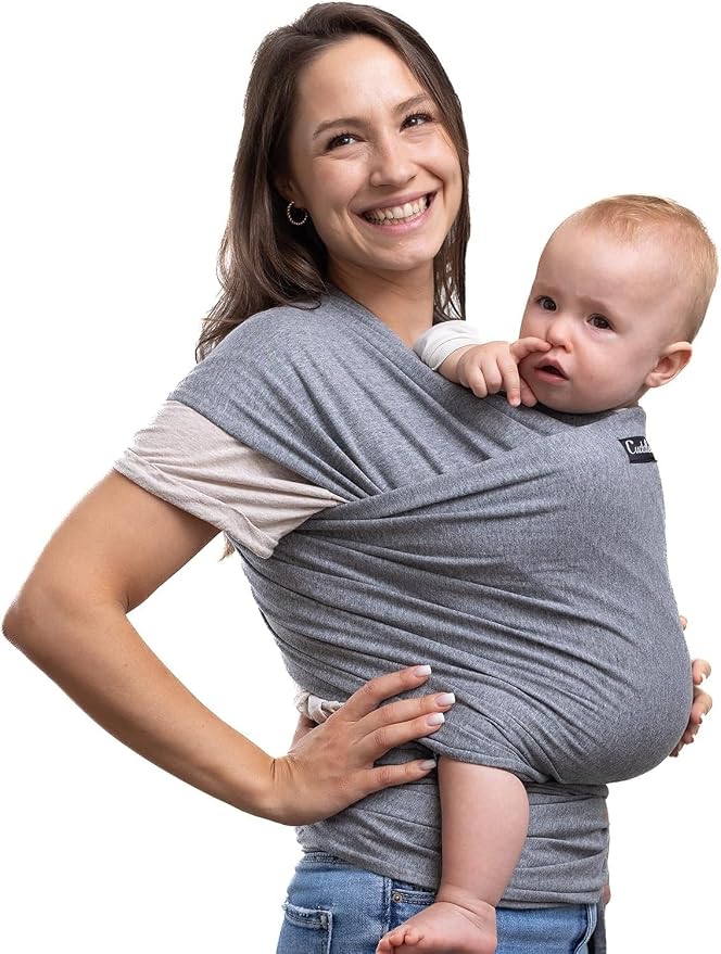 Cuddlebug CB-BW Ręcznik Do Noszenia Noworodków, do 16 kg, Szary