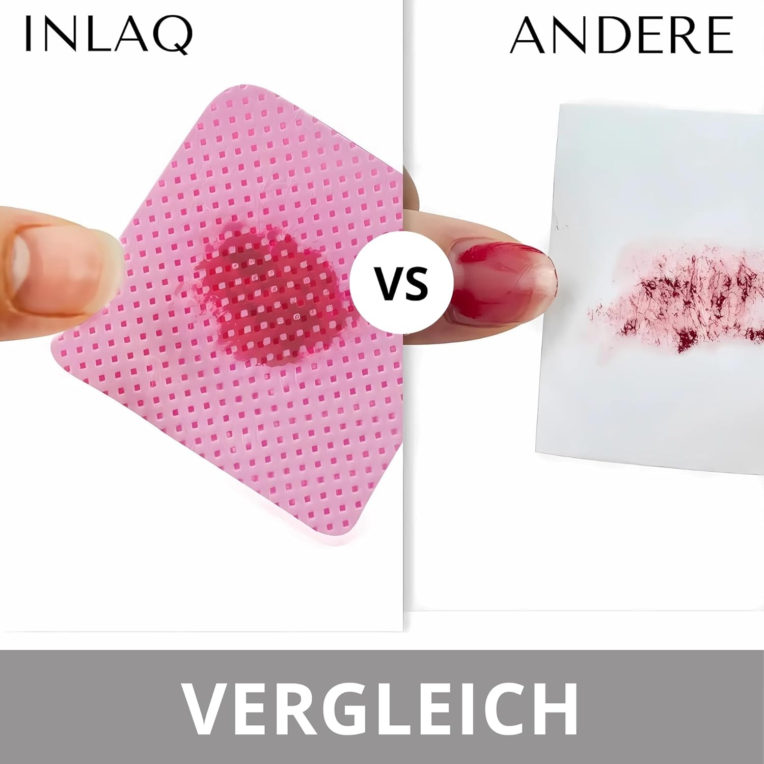 INLAQ® Profesjonalne perforowane waciki bezpyłowe do paznokci - obrazek 5