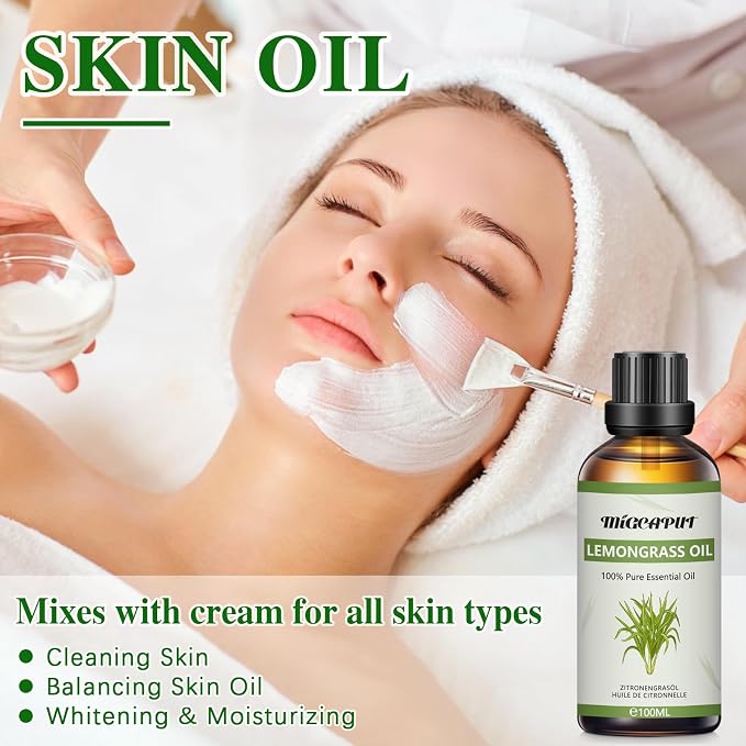 MIGCAPUT Olejek Eteryczny z Trawy Cytrynowej 100ML - obrazek 3