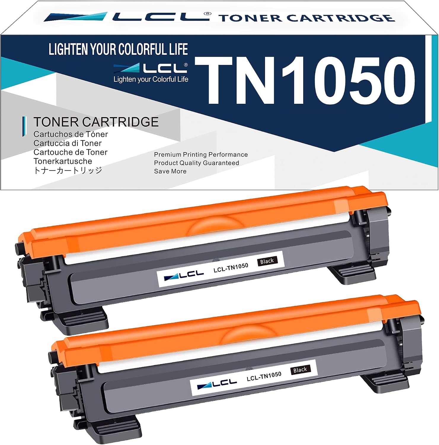 LCL TN1050 Tusz do drukarek laserowych Brother TN1050 TN-1050 dla Brother HL-1110 HL-1110E HL-1112 HL-1112R HL-1112A MFC-1810 MFC-1810E DCP-1510 DCP-1610W DCP-1612W HL-1110R DCP-1612 (2PK) - obrazek 2