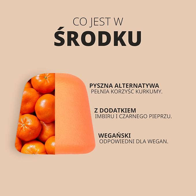 Kurkuma z Imbirem i Pipeprzem Żelki 3216mg - obrazek 2