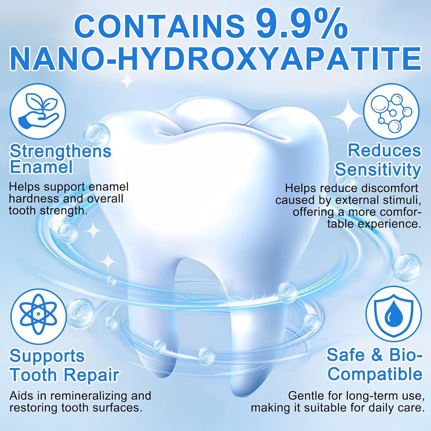 9 9% hydroksyapatyt pasta do zębów do naprawy szkliwa i wzmacniania - obrazek 3