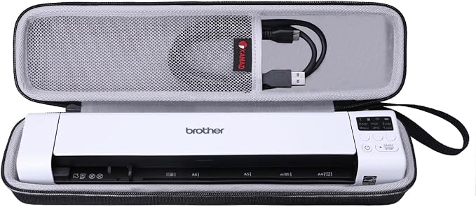 XANAD Etui ochronne do skaner dokumentów Kompatybilny ze skanerem mobilnym Brother DS-940 A4 z obu stron Skanowanie WLAN do USB